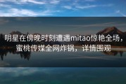 明星在傍晚时刻遭遇mitao惊艳全场，蜜桃传媒全网炸锅，详情围观
