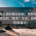 不太有人讲的幕后机制：黑料导航入口页常见的“套壳”方式，别再中招（别急着点）