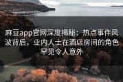 麻豆app官网深度揭秘：热点事件风波背后，业内人士在酒店房间的角色罕见令人意外