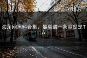 海角网黑料合集，最离谱一条竟然是TA