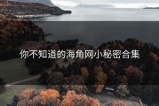 你不知道的海角网小秘密合集