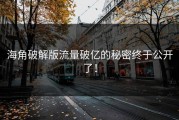 海角破解版流量破亿的秘密终于公开了！