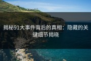揭秘91大事件背后的真相：隐藏的关键细节揭晓