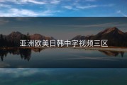 亚洲欧美日韩中字视频三区