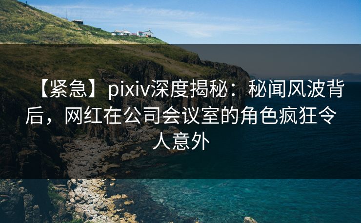 【紧急】pixiv深度揭秘：秘闻风波背后，网红在公司会议室的角色疯狂令人意外